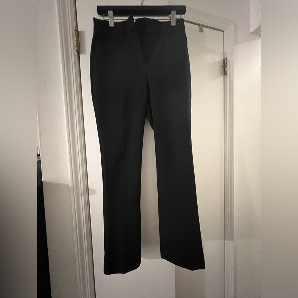 black bootcut mid rise pants (size 0short)
